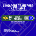 Bukit Panjang MRT Station Keychain