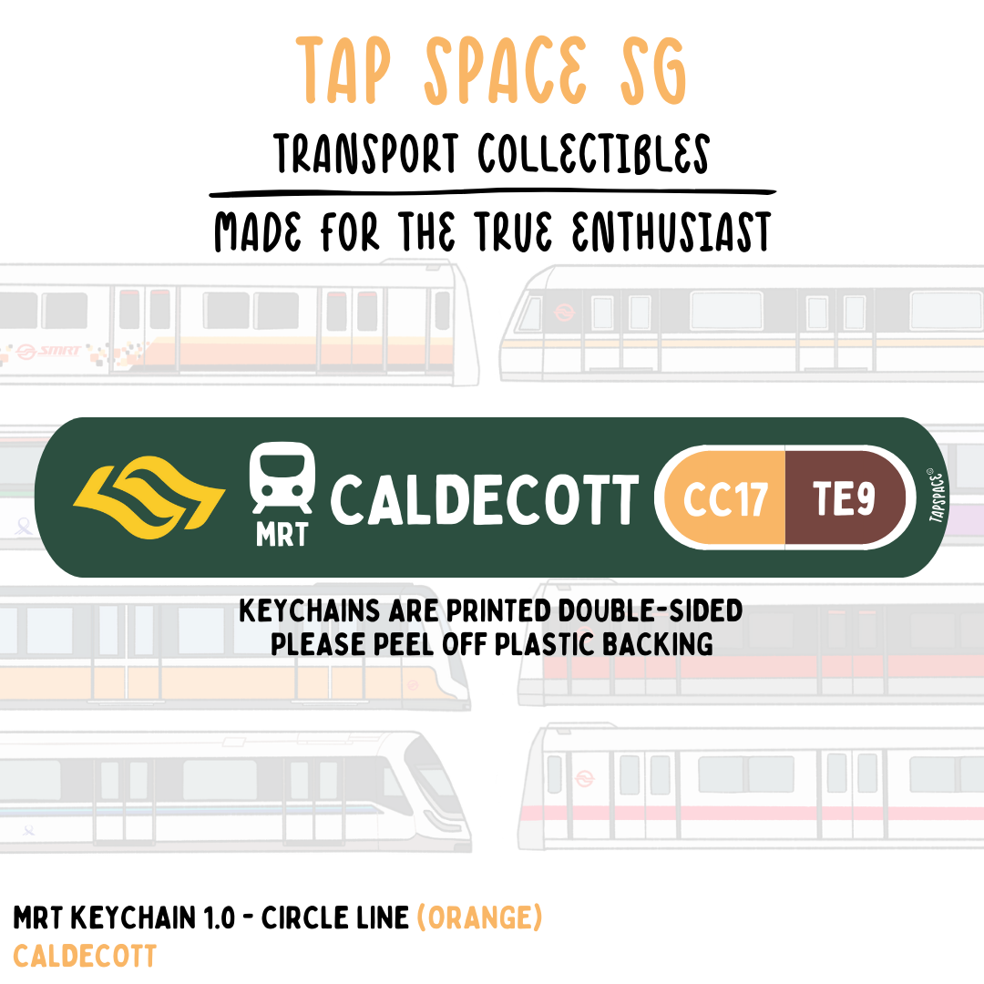Caldecott MRT Station Keychain