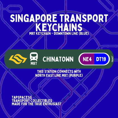 Chinatown MRT Station Keychain