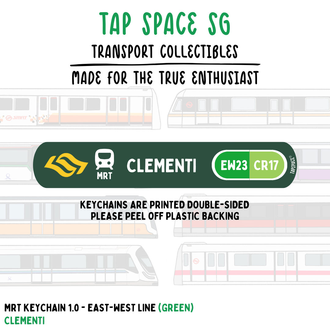 Clementi MRT Station Keychain