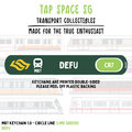 Defu MRT Station Keychain