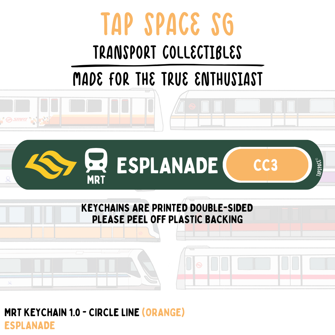Esplanade MRT Station Keychain
