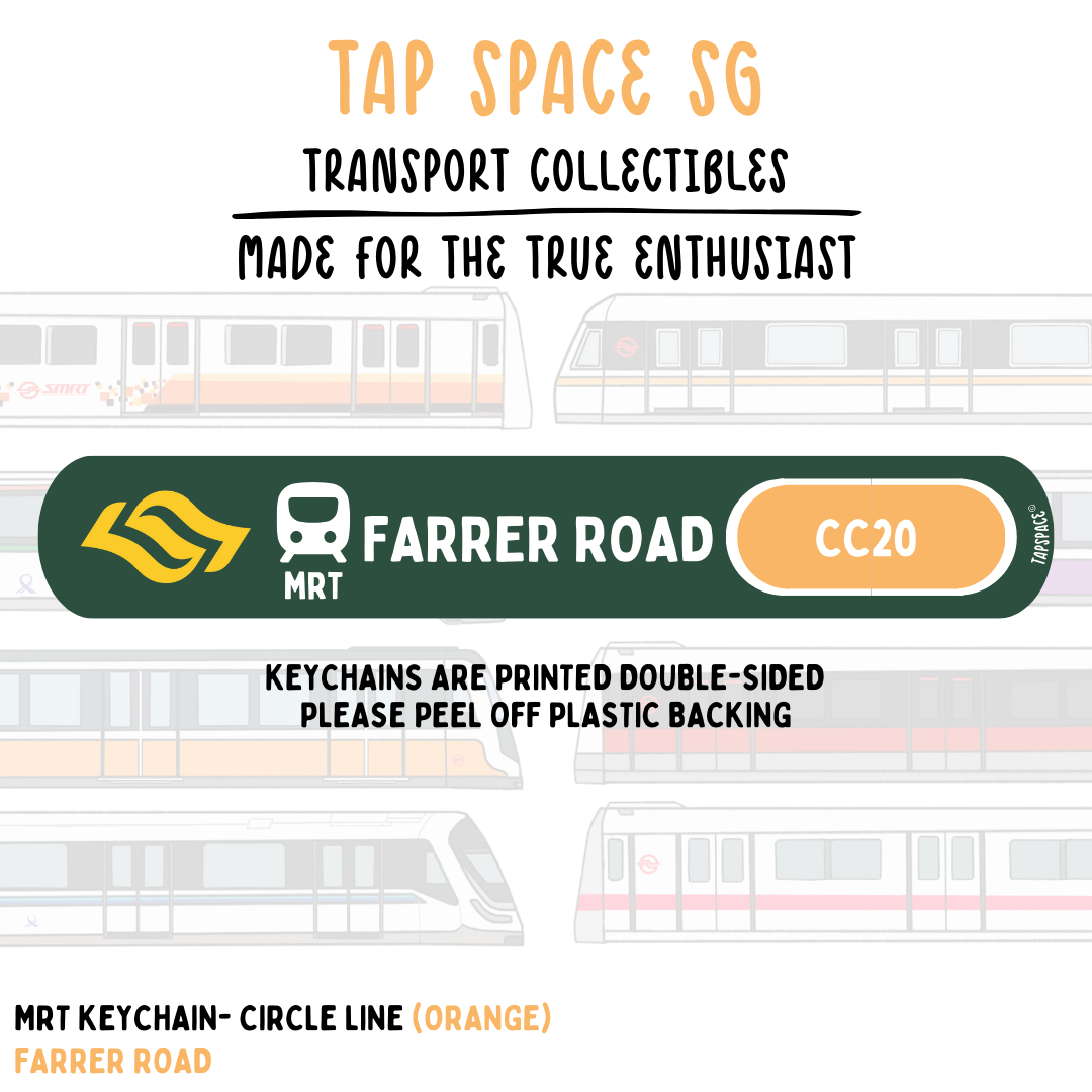 Farrer Road MRT Station Keychain