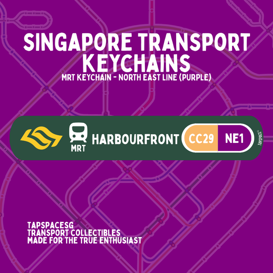 Harbourfront MRT Station Keychain