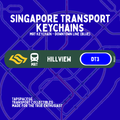 Hillview MRT Station Keychain