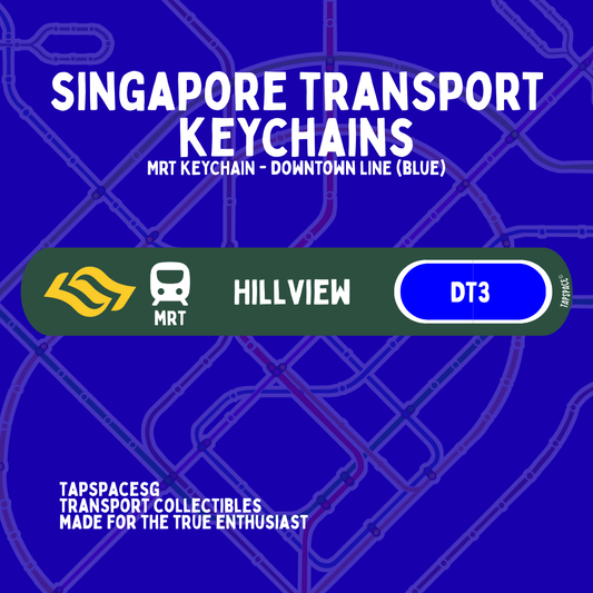 Hillview MRT Station Keychain