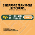 Holland Village MRT Station Keychain
