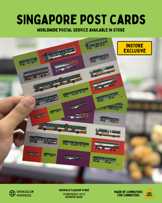 Singapore Buses Postcard