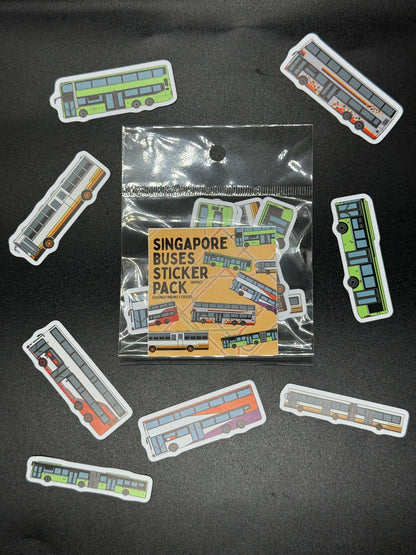Singapore Buses Sticker Bundle Pack