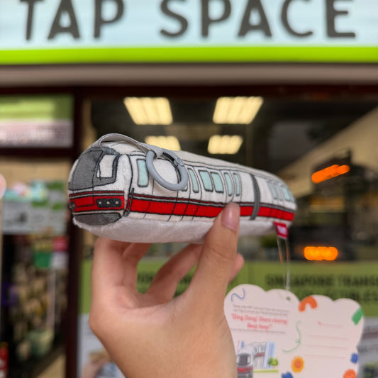(NOM) Singapore Mini Train Plush Keychain