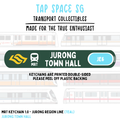 Jurong Town Hall MRT Station Keychain