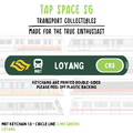 Loyang MRT Station Keychain