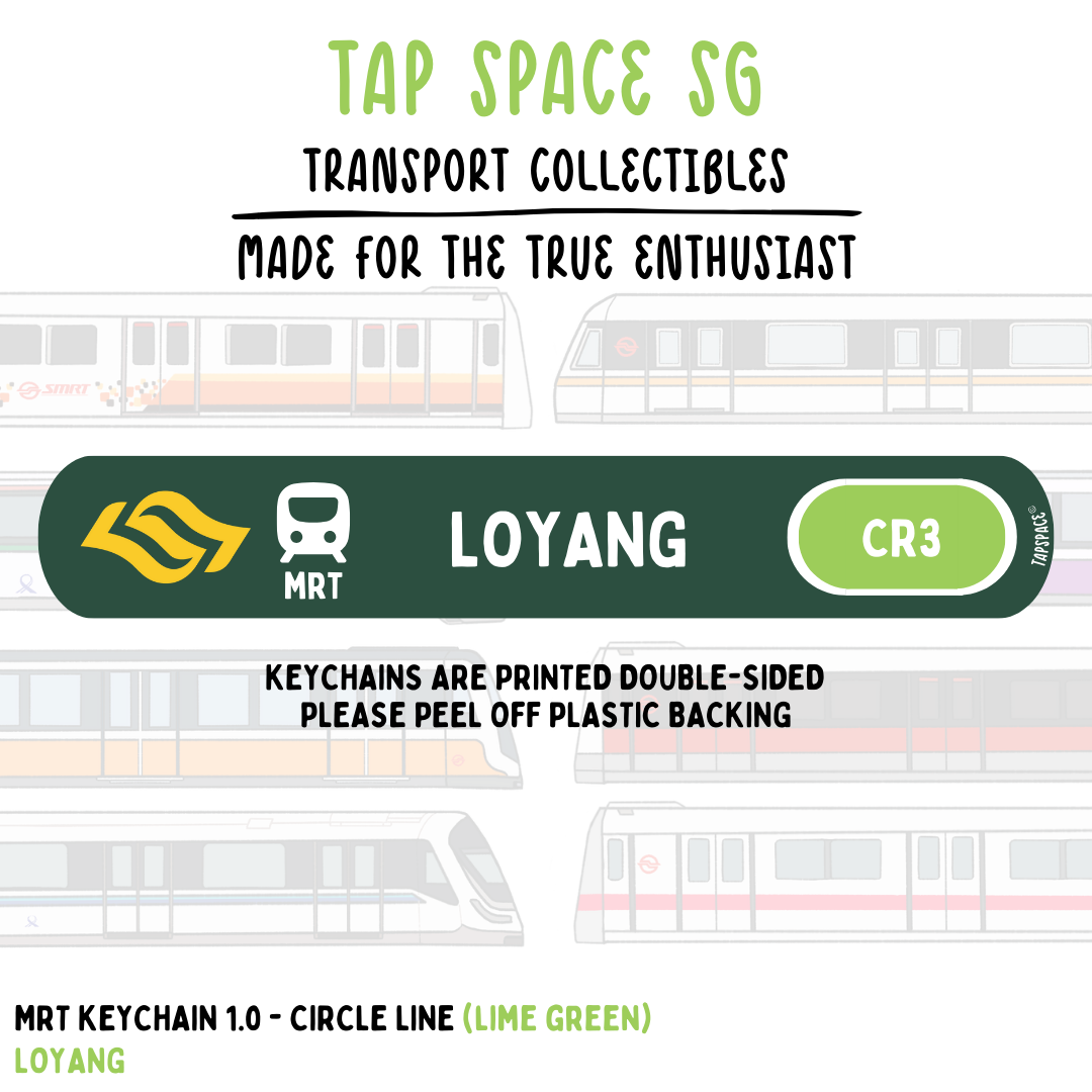 Loyang MRT Station Keychain
