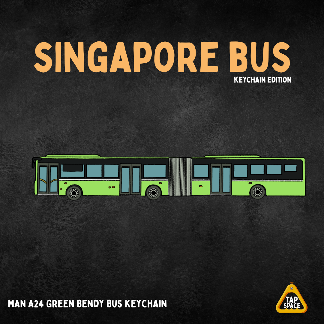 MAN A24 Green Bendy Bus Keychain