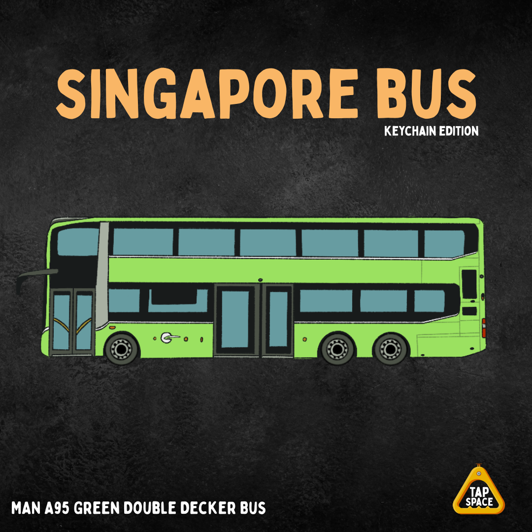 MAN A95 Green Double Decker Bus Keychain
