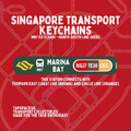 Marina Bay MRT Station Keychain