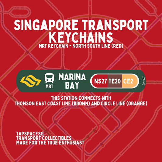 Marina Bay MRT Station Keychain