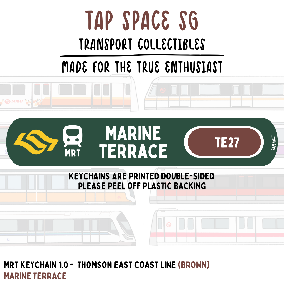 Marine Terrace MRT Station Keychain