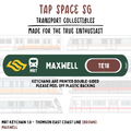 Maxwell MRT Station Keychain