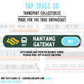 Nanyang Gateway MRT Station Keychain