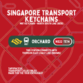 Orchard MRT Station Keychain