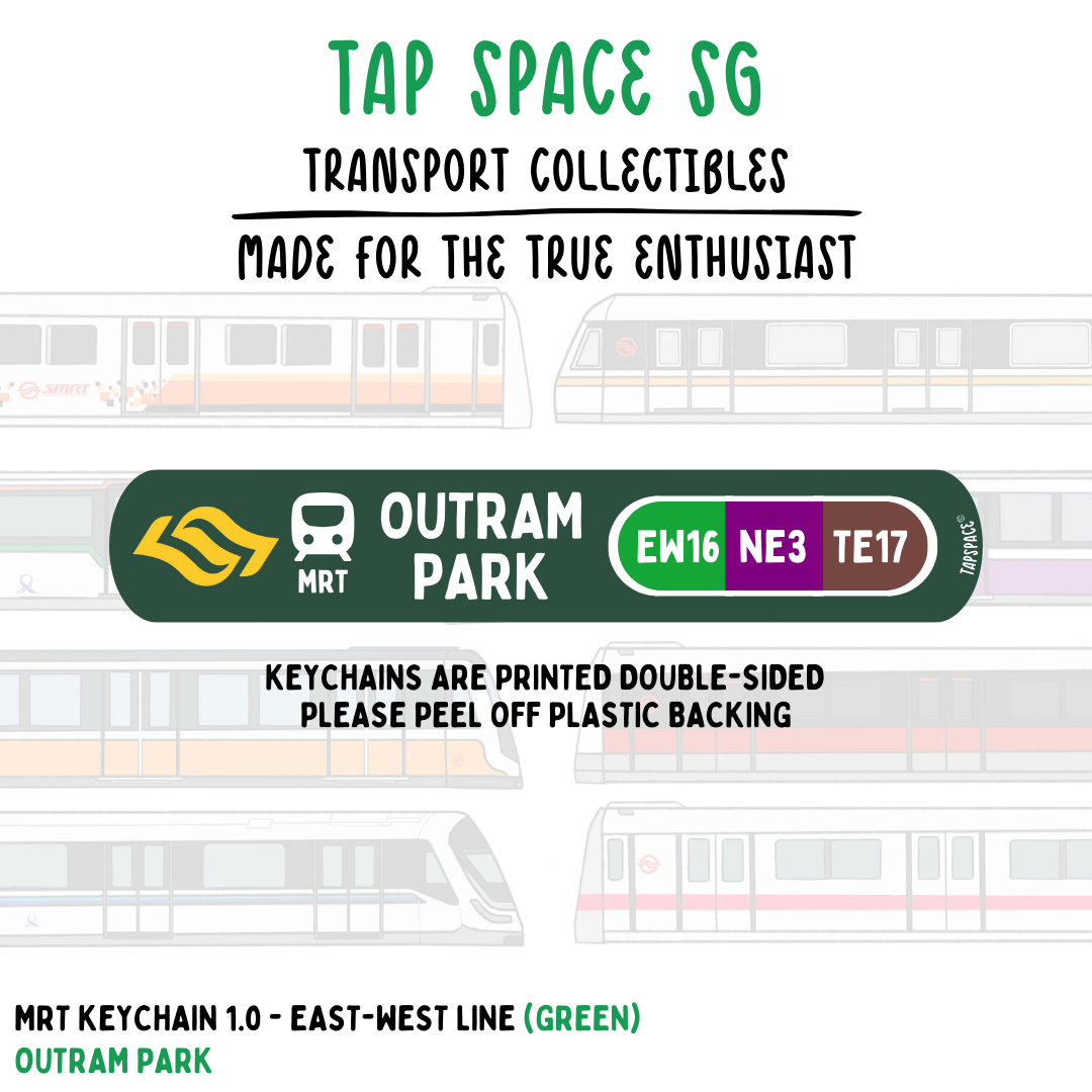 Outram Park MRT Station Keychain