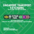 Outram Park MRT Station Keychain