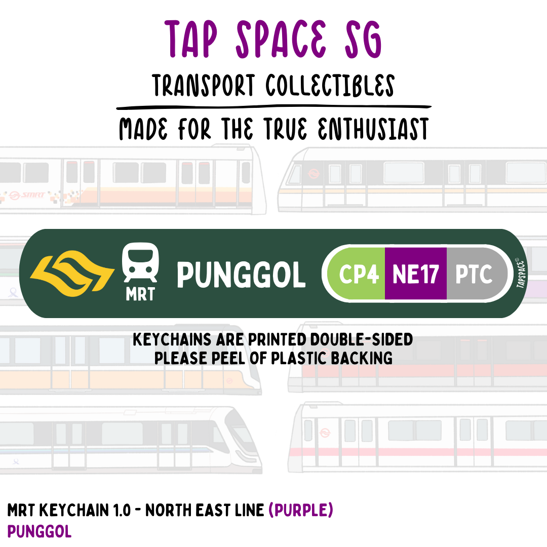 Punggol MRT Station Keychain