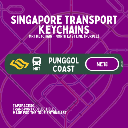 Punggol Coast MRT Station Keychain