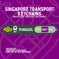 Punggol MRT Station Keychain