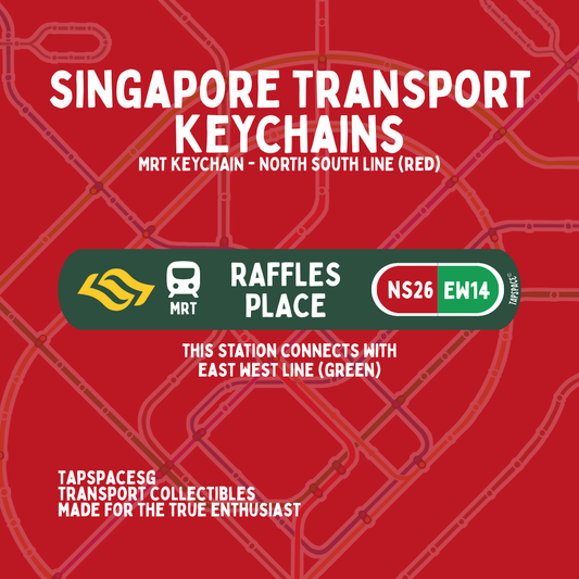 Raffles Place MRT Station Keychain