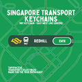 Redhill MRT Station Keychain