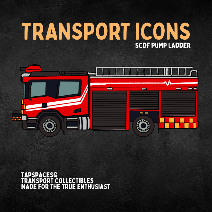 SCDF Pump Ladder Transport Icons Keychain – Tap Space