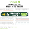 Serangoon North MRT Station Keychain