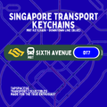 Sixth Avenue MRT Station Keychain