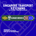 Sungei Bedok MRT Station Keychain