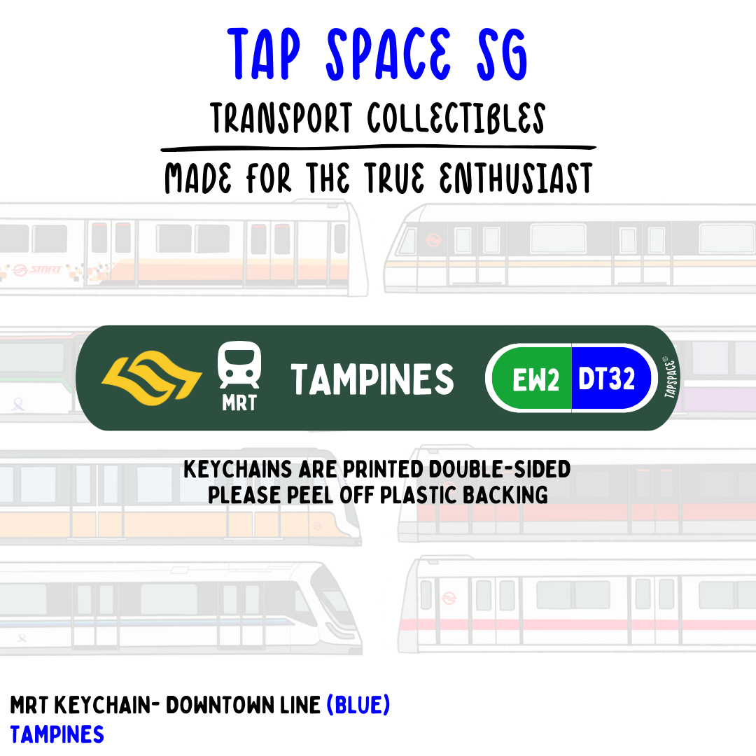 Tampines MRT Station Keychain