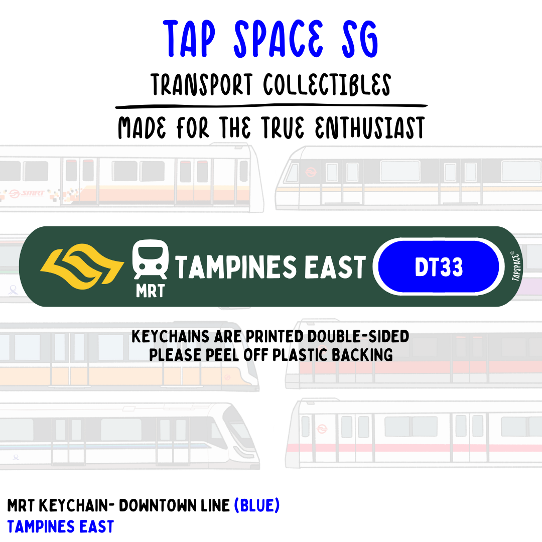 Tampines East MRT Station Keychain
