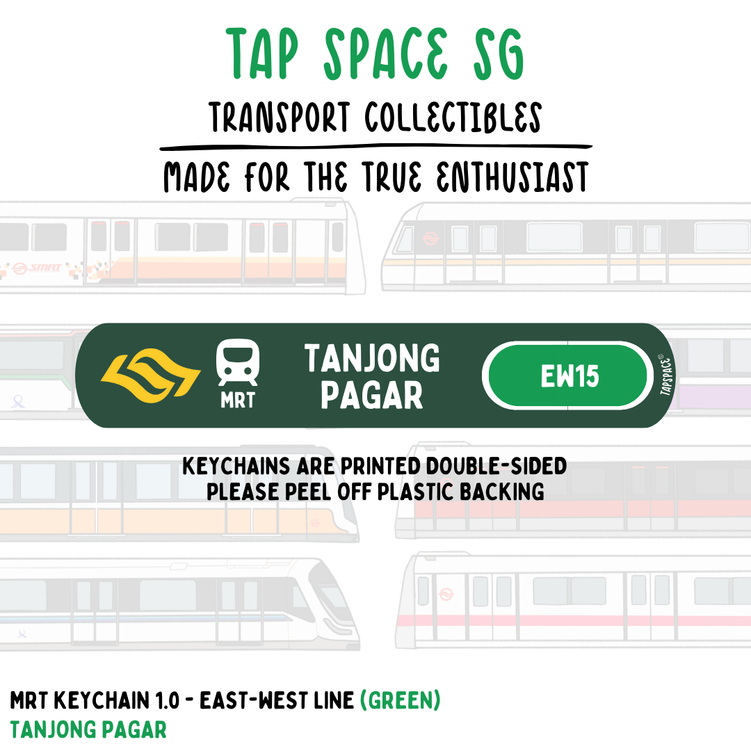 Tanjong Pagar MRT Station Keychain