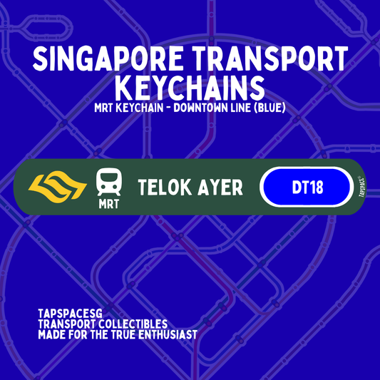 Telok Ayer MRT Station Keychain