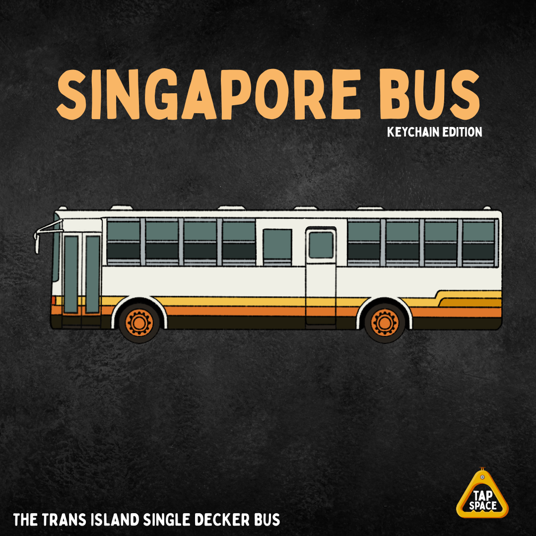 The Trans-Island Single Decker Bus Keychain