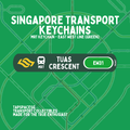 Tuas Crescent MRT Station Keychain