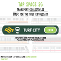 Turf City MRT Station Keychain