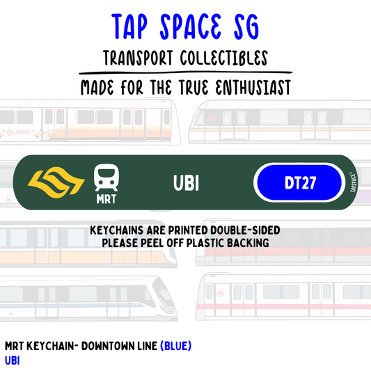 Ubi MRT Station Keychain