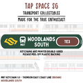 Woodlands South MRT Station Keychain
