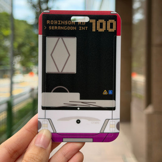 Citaro Red and Purple 100 Transport Card Holder