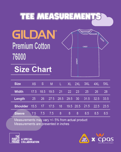 Tap Space × The Purple Parade – “A More Inclusive Journey Together” T-Shirt 💜