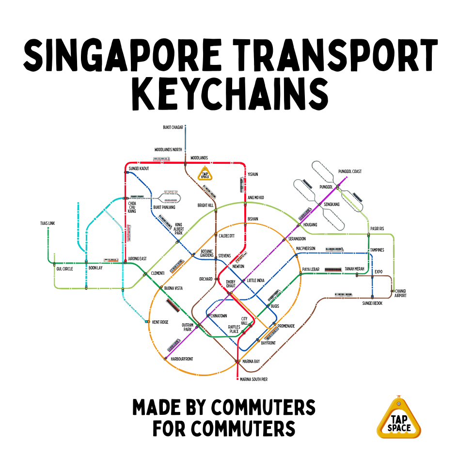 MRT MAP MRT Icons Keychain