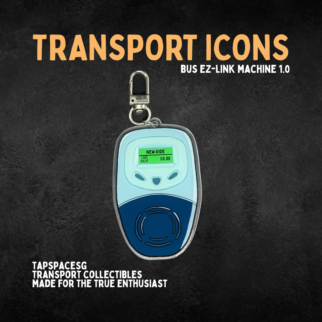Bus EZ-Link Machine 1.0 Transport Icons Keychain
