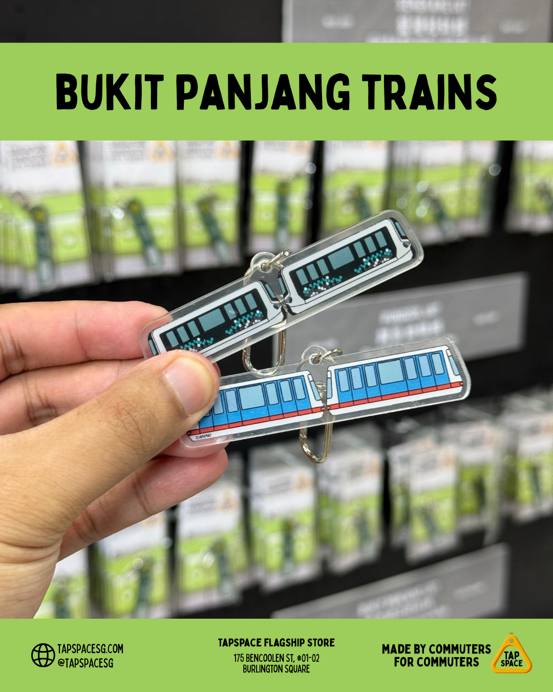 APM100 BPLRT Train Keychain